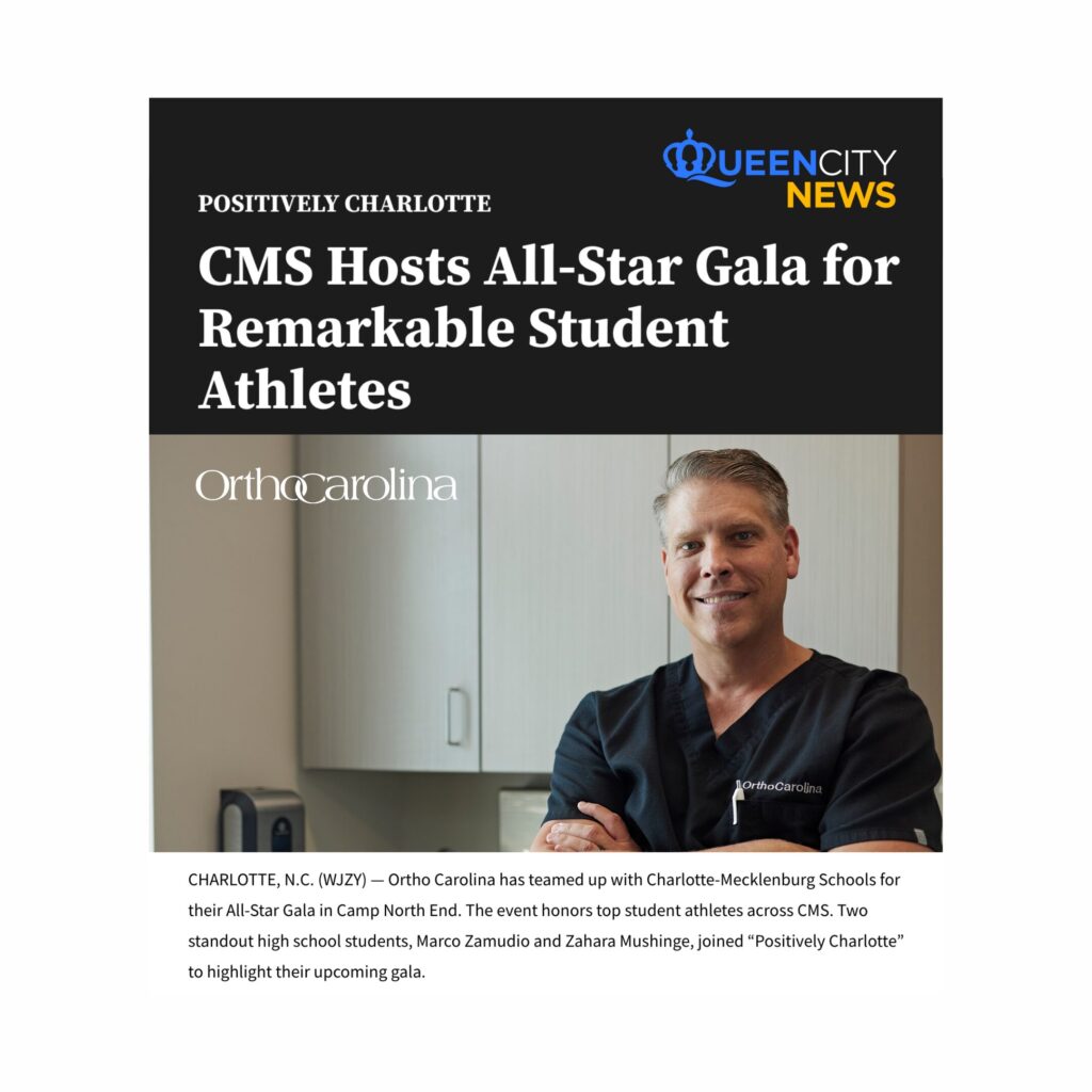 OrthoCarolina Hosts All Star Gala - Featured in Queen City News