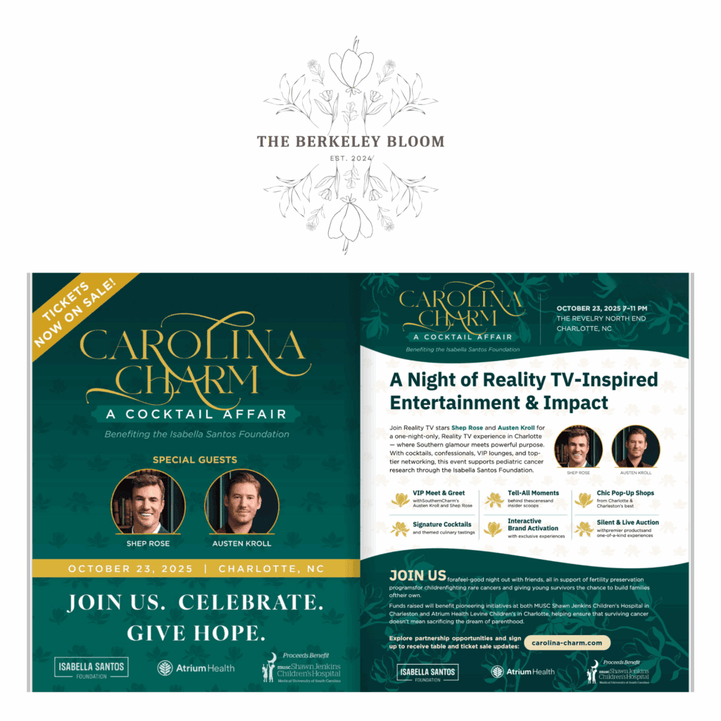 Carolina Charm Ad Featured in Berkley Bloom