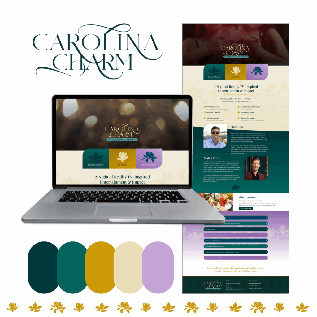 Ascent Strategic Communications event brand and marketing for ISF's Carolina Charm event