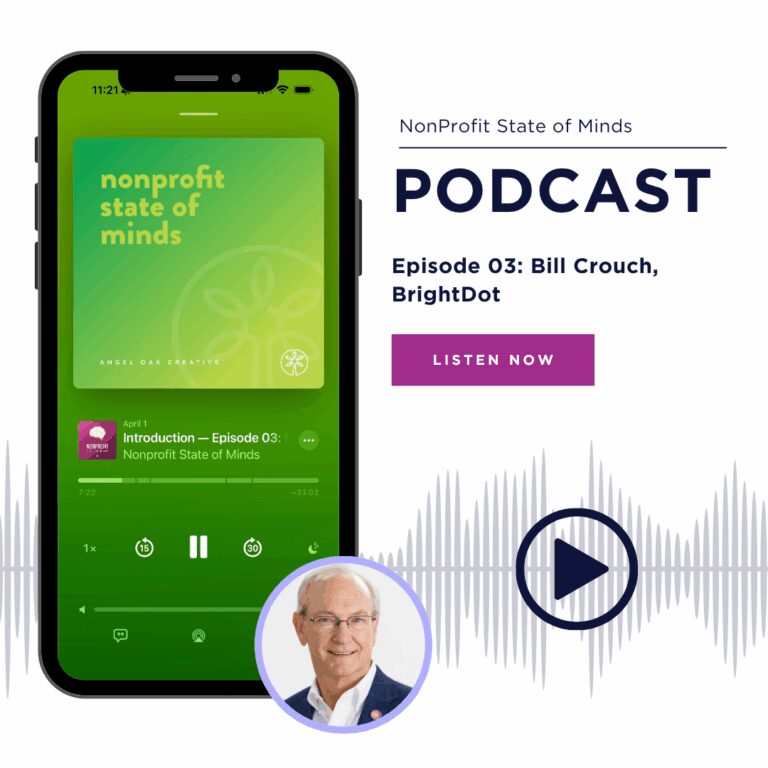 graphic of BrightDot CEO Bill Crouch on Nonprofit State of Mind