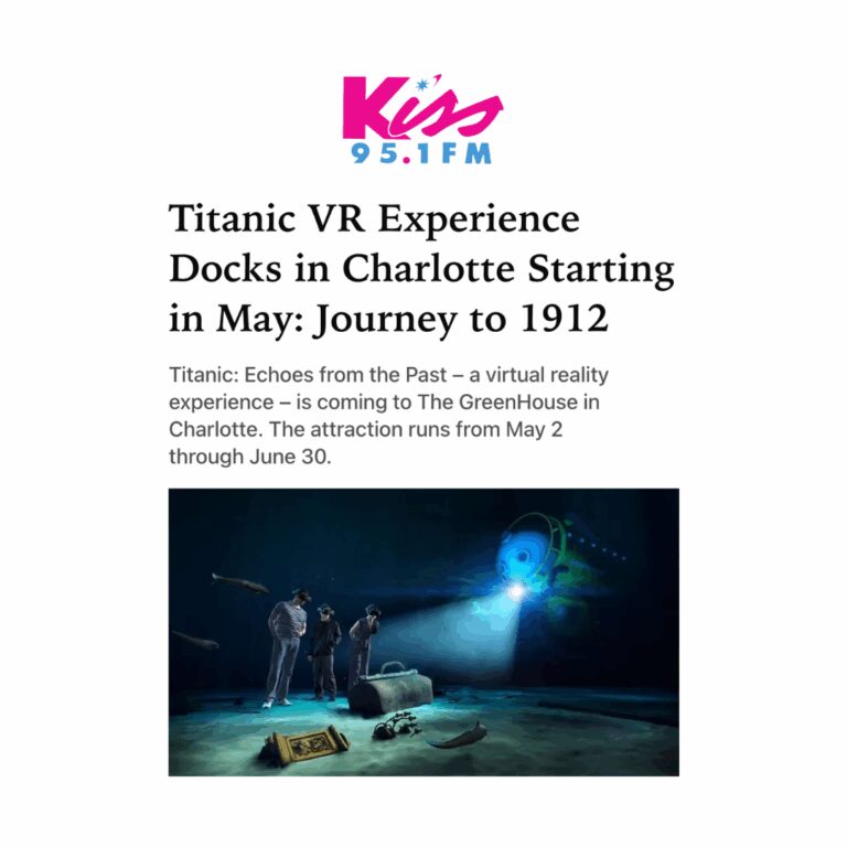Titanic VR Experience featured on Kiss FM