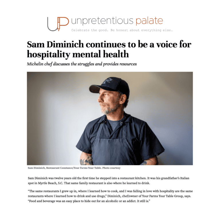 Sam Diminich Featured in Unpretentious Palate